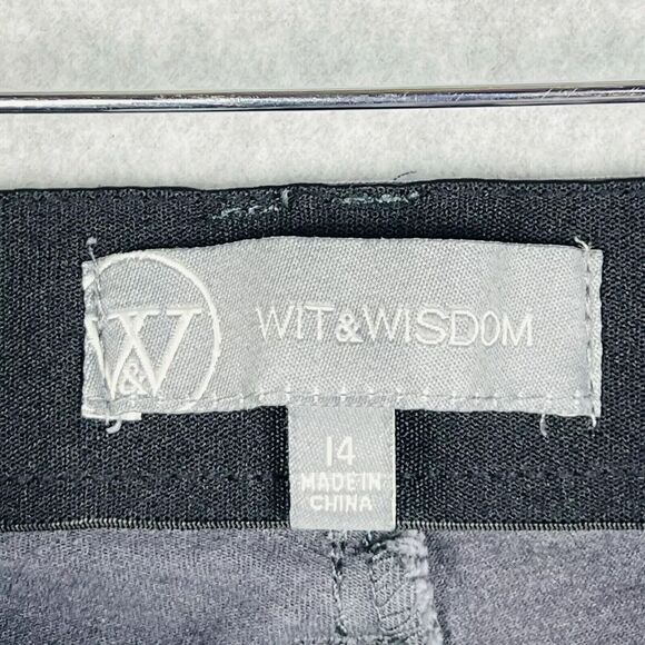 Wit & Wisdom Jeans Womens 14 Gray Ab Solution Stretch High Rise Ankle - Picture 9 of 12